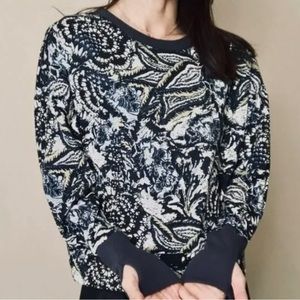 Joie Cotton Floral Sweatshirt Size SP